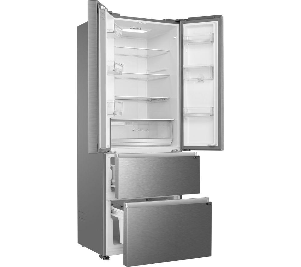 HAIER HFR5719EWMP Kühl-Gefrierkombination - Platin Inox