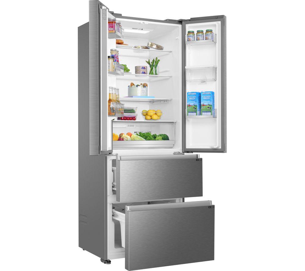 HAIER HFR5719EWMP Kühl-Gefrierkombination - Platin Inox