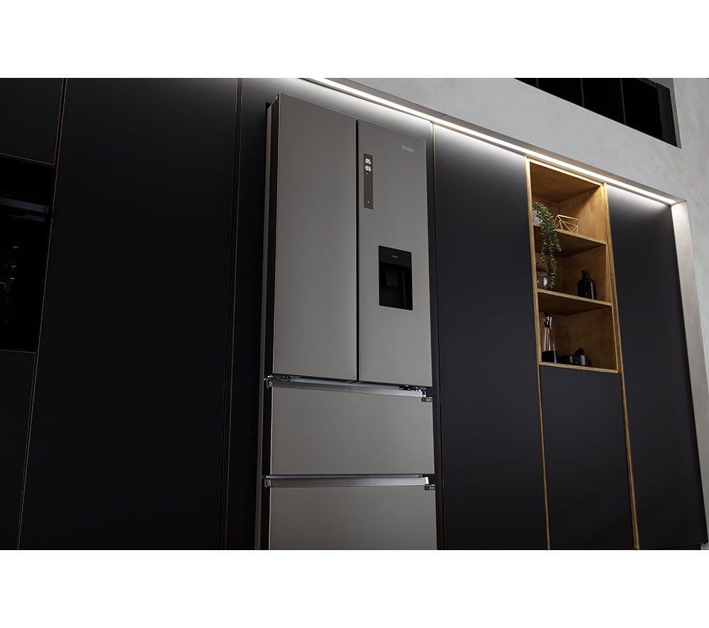 HAIER HFR5719EWMP Kühl-Gefrierkombination - Platin Inox