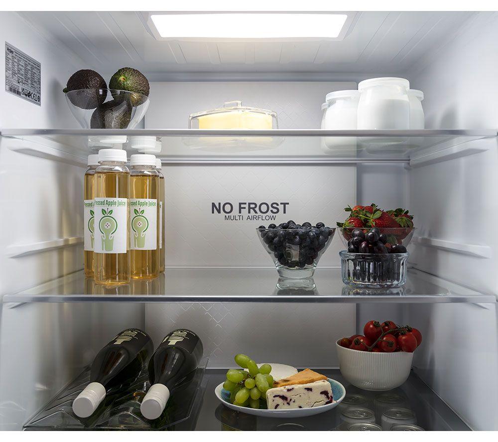 HAIER HFR5719EWMP Kühl-Gefrierkombination - Platin Inox