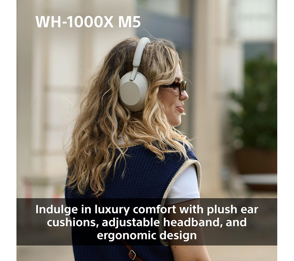 SONY WH-1000XM5 Wireless Bluetooth Noise-Cancelling Headphones - Black