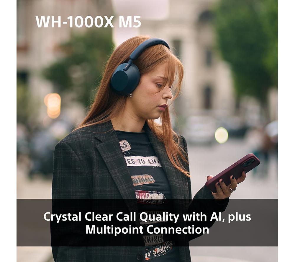 SONY WH-1000XM5 Wireless Bluetooth Noise-Cancelling Headphones - Black