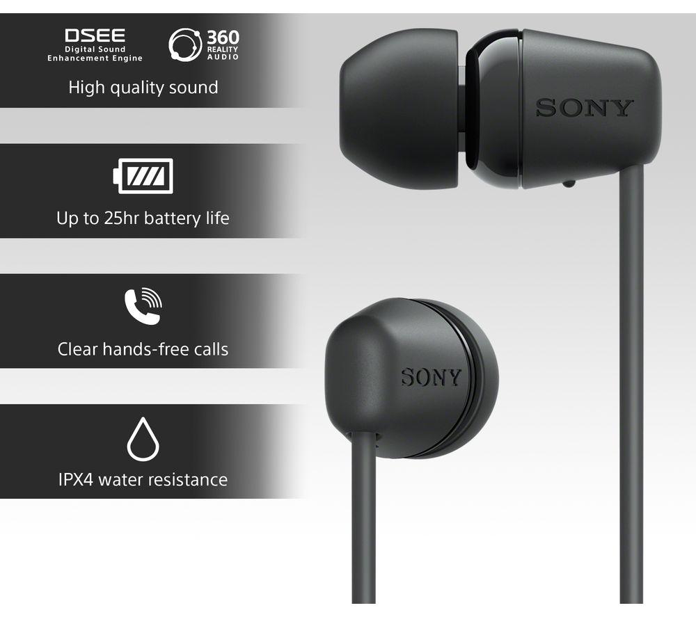 Auriculares inalámbricos Bluetooth SONY WI-C100 - Negro