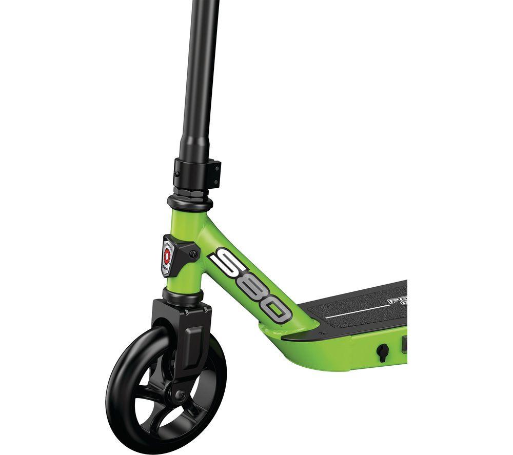 RAZOR Power Core S80 Electric Kids' Scooter - Black & Green