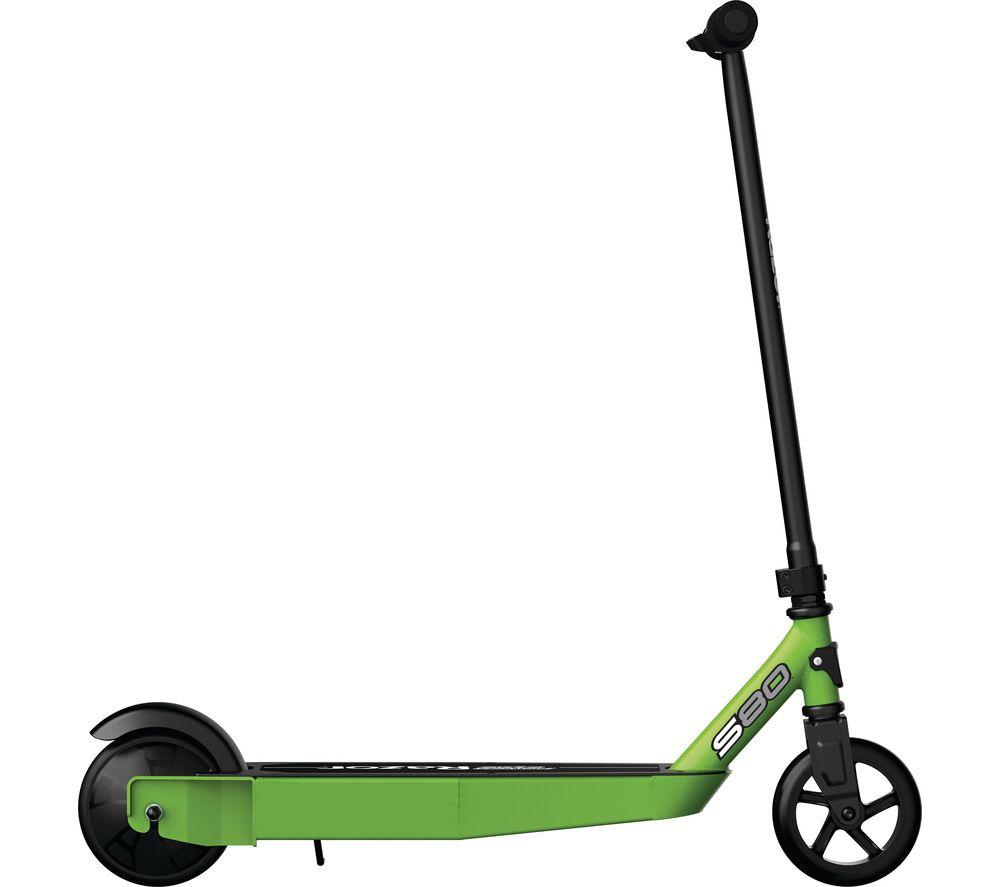 RAZOR Power Core S80 Electric Kids' Scooter - Black & Green