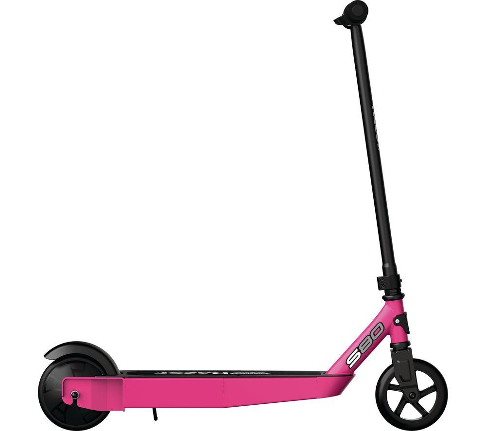 RAZOR Power Core S80 Electric Kids' Scooter - Black & Pink