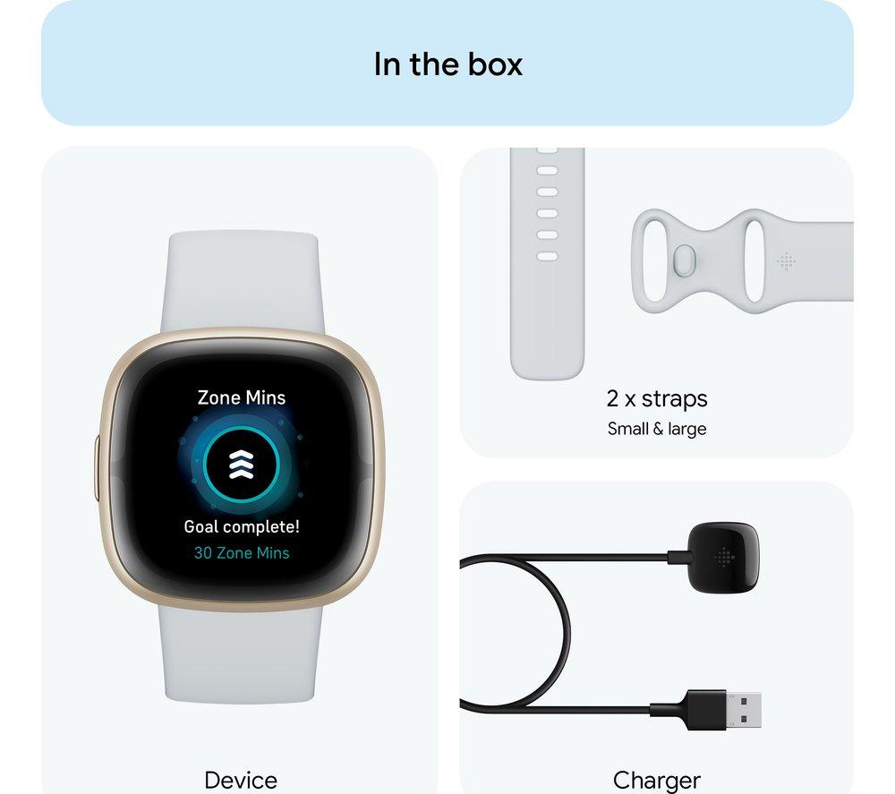 FITBIT Sense 2 Smartwatch - Blue Mist & Soft Gold