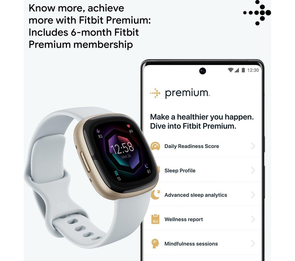 FITBIT Sense 2 Smartwatch - Blue Mist & Soft Gold
