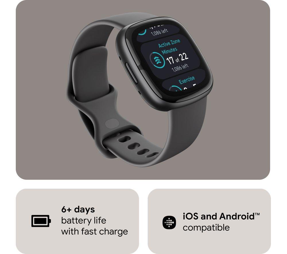 Reloj inteligente FITBIT Sense 2 - Gris sombra y Grafito