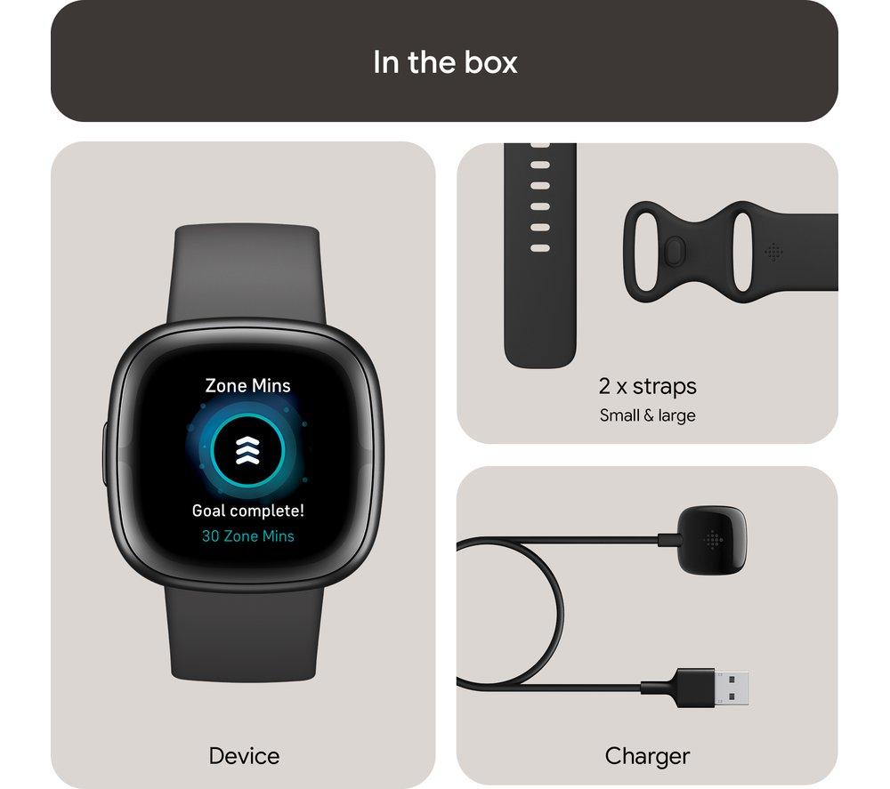 Reloj inteligente FITBIT Sense 2 - Gris sombra y Grafito