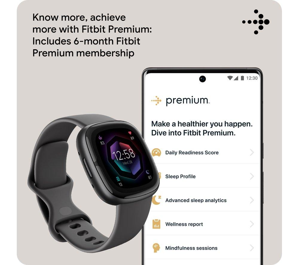 Reloj inteligente FITBIT Sense 2 - Gris sombra y Grafito