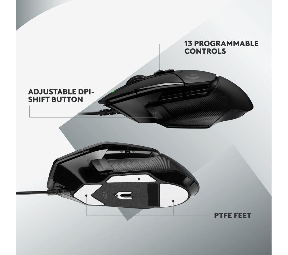 LOGITECH G502 X Optical Gaming Mouse - Black