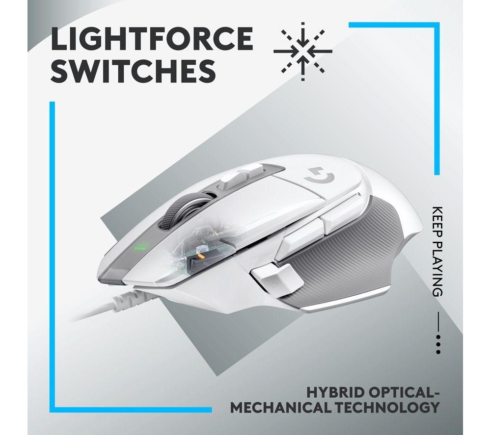 LOGITECH G502 X Optical Gaming Mouse - White