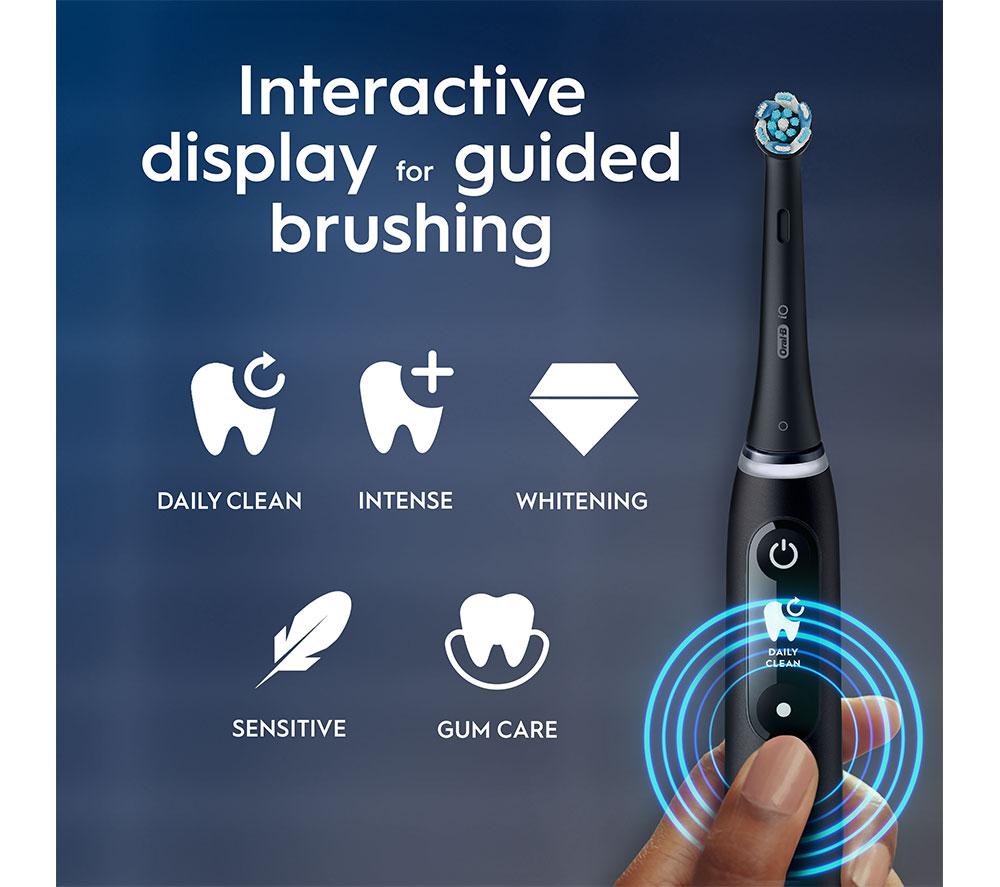 ORAL-B iO 6 Electric Toothbrush with Travel Case - Black Lava
