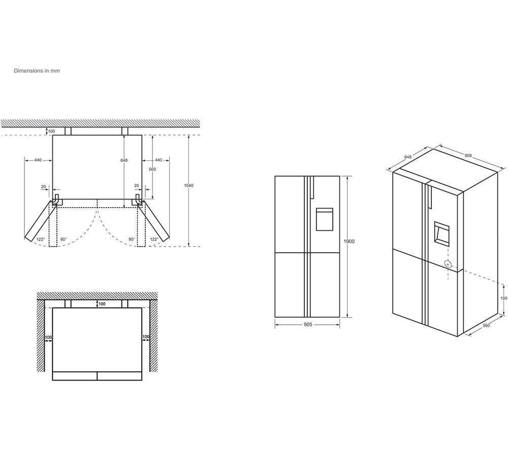 HAIER Series 5 HCR5919EHMP Kühl-Gefrierkombination – Platin-Inox