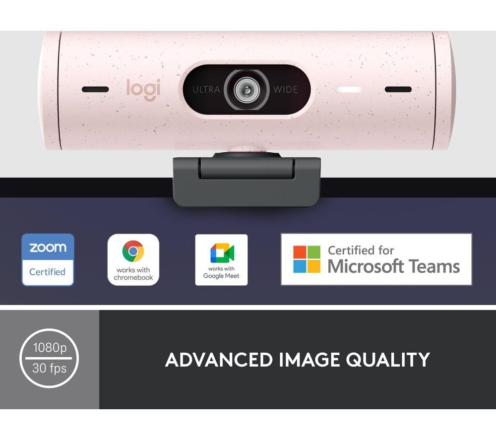 LOGITECH Brio 500 Full HD Webcam - Rose