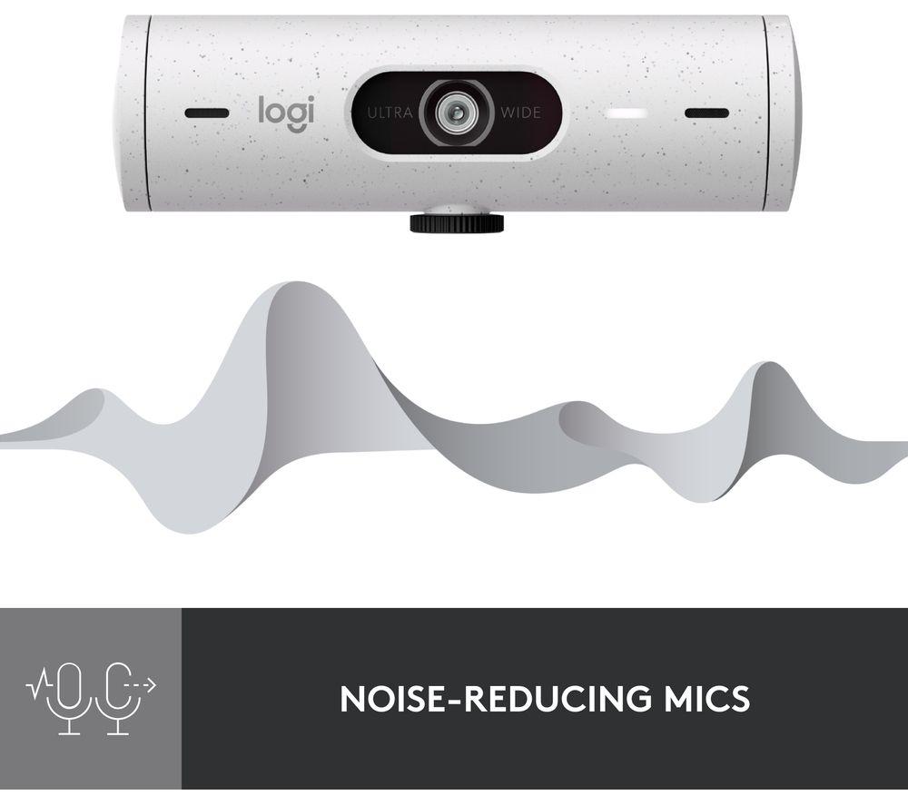 LOGITECH Brio 500 Full HD Webcam - Off-White