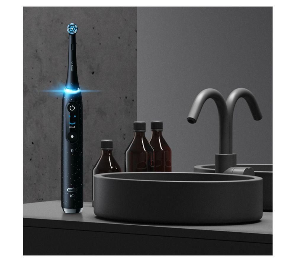 ORAL-B iO10 Electric Toothbrush + Charging Travel Case - Stardust White