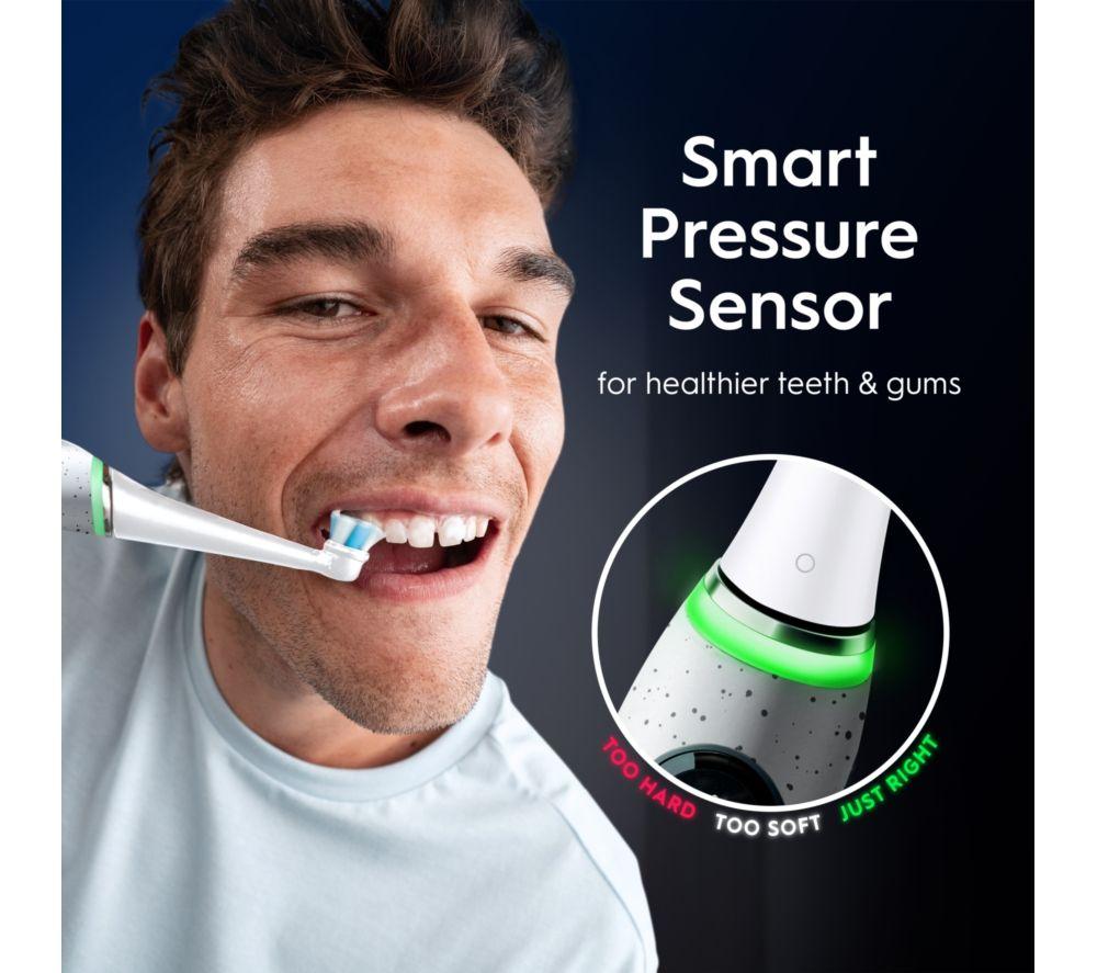 ORAL-B iO10 Electric Toothbrush + Charging Travel Case - Stardust White