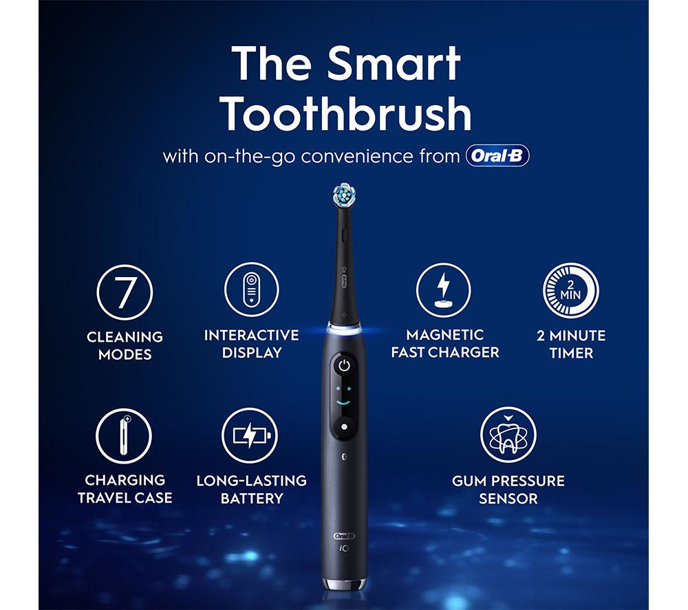 ORAL-B iO 9 Electric Toothbrush & Travel Charging Case - Black Onyx