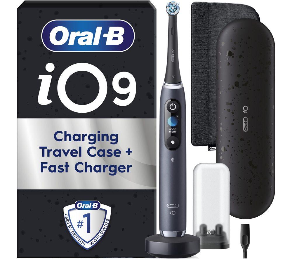 ORAL-B iO 9 Electric Toothbrush & Travel Charging Case - Black Onyx