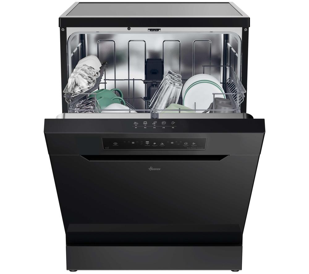HOOVER H-Dish 300 HF 3C7L0B Lavavajillas de tamaño completo con Wi-Fi - Negro