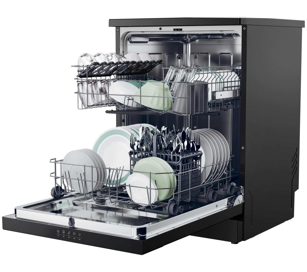 HOOVER H-Dish 300 HF 3C7L0B Lavavajillas de tamaño completo con Wi-Fi - Negro