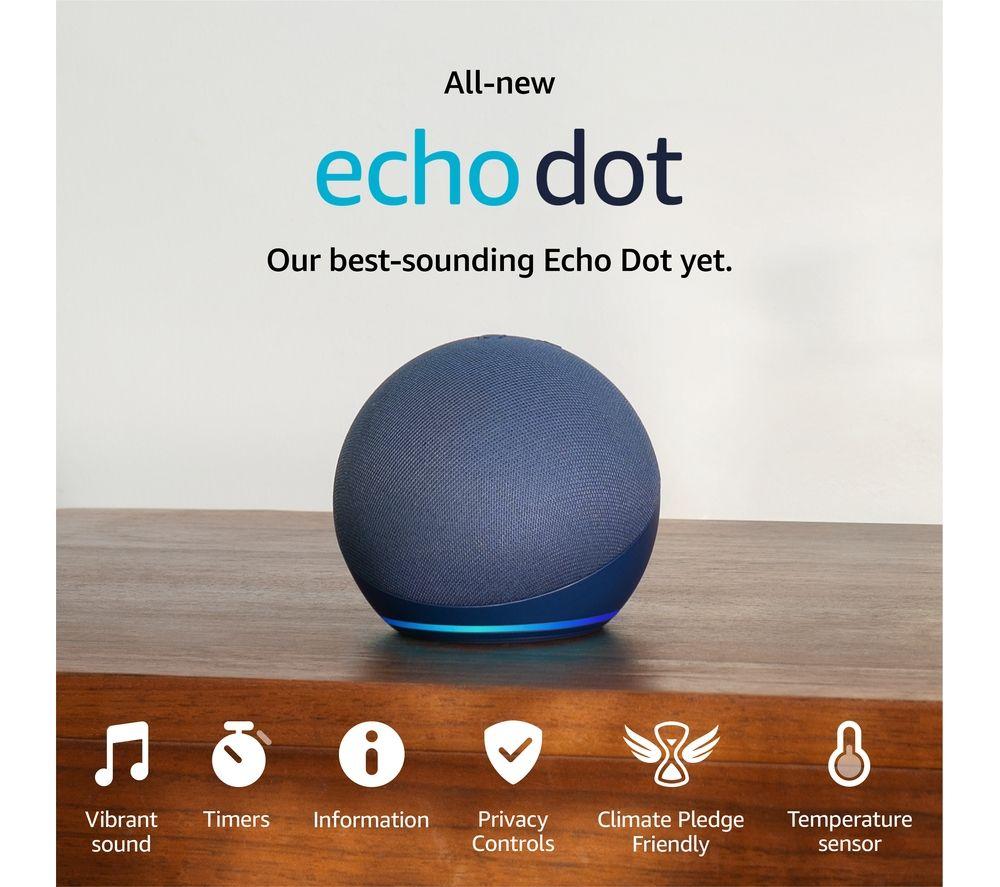 AMAZON Echo Dot (5th Gen) Smart Speaker with Alexa - Deep Sea Blue