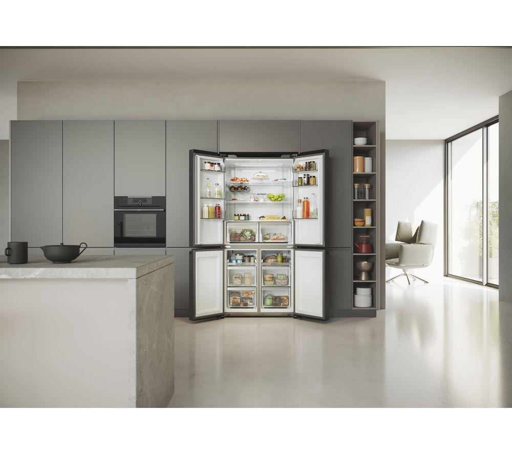HAIER Cube 90 Series 5 HCR5919ENMB Kühl-Gefrierkombination – Schwarz