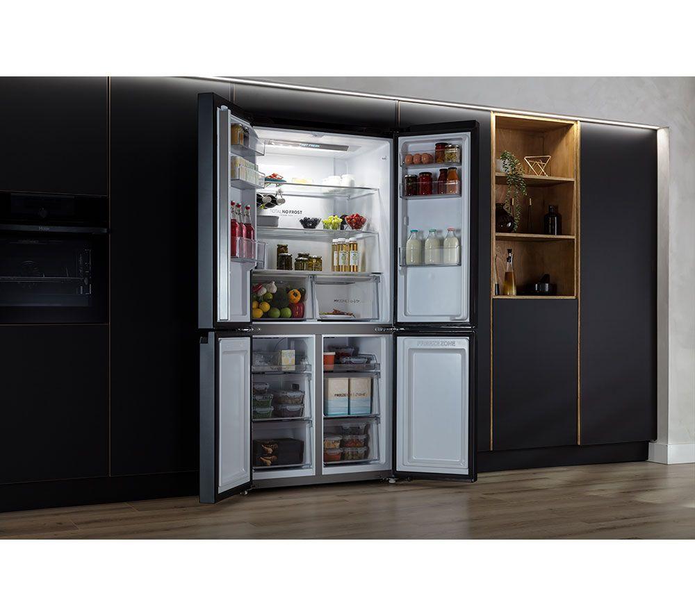 HAIER Cube 90 Series 5 HCR5919ENMB Kühl-Gefrierkombination – Schwarz