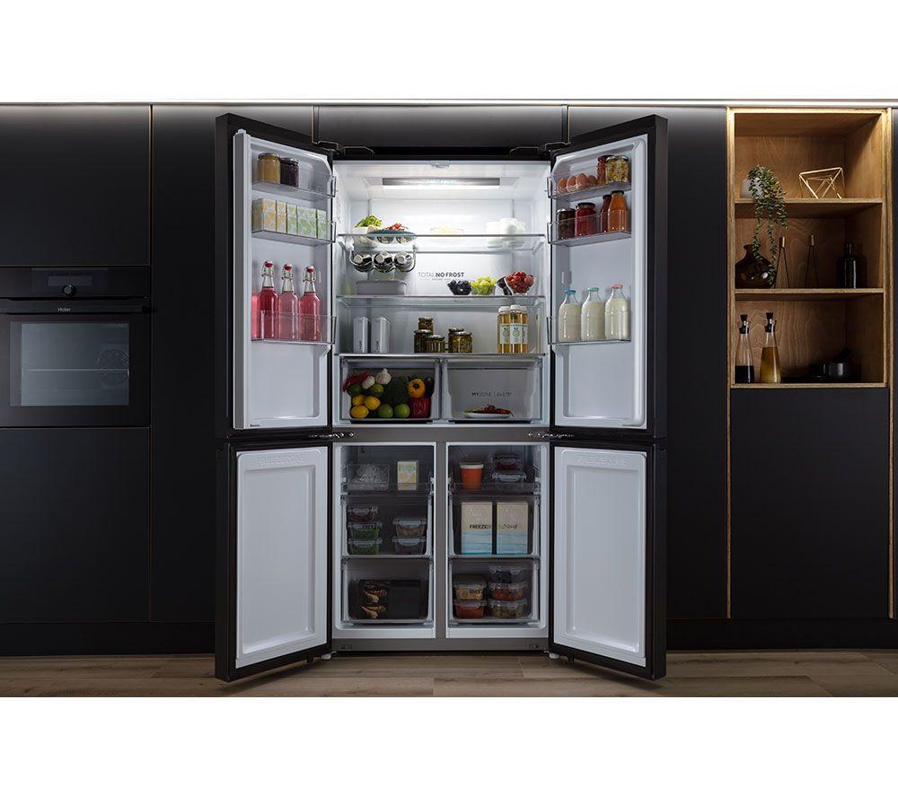 HAIER Cube 90 Series 5 HCR5919ENMB Kühl-Gefrierkombination – Schwarz