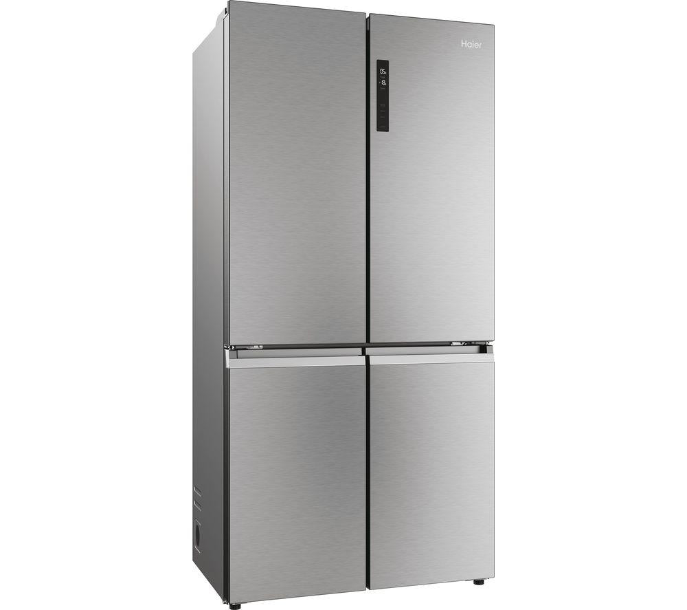 HAIER HCR5919ENMP American-Style Fridge Freezer - Platinum Inox