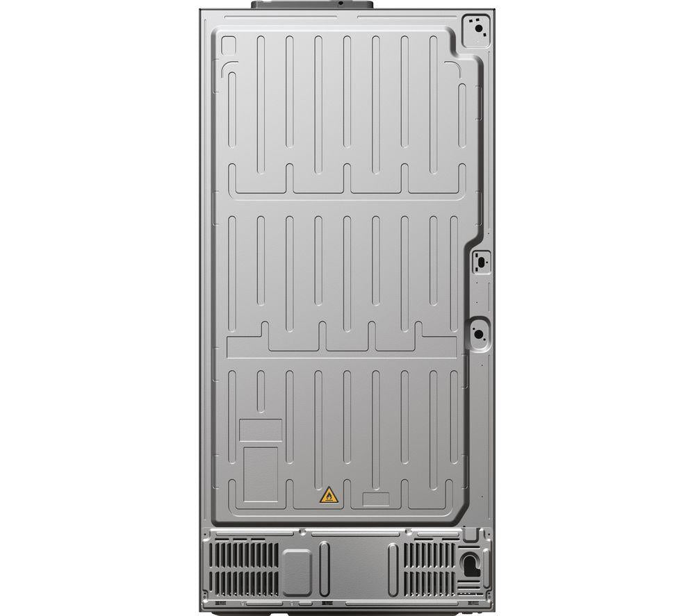 HAIER HCR5919ENMP American-Style Fridge Freezer - Platinum Inox