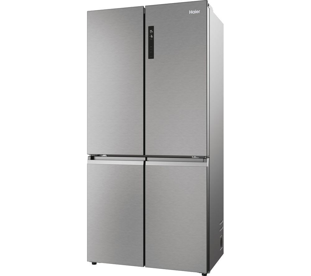 HAIER HCR5919ENMP American-Style Fridge Freezer - Platinum Inox