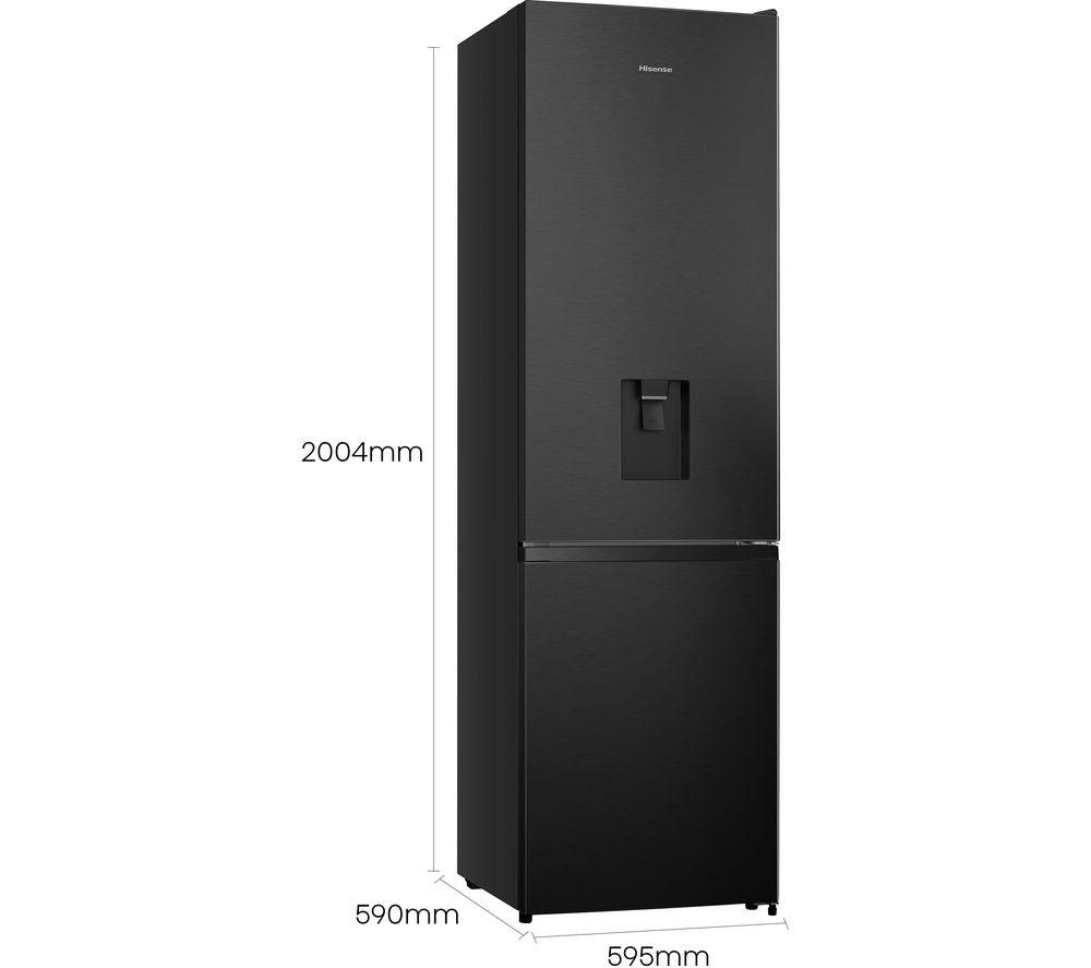 HISENSE RB435N4WFE Frigorífico Combi 60/40 - Acero Inoxidable Negro