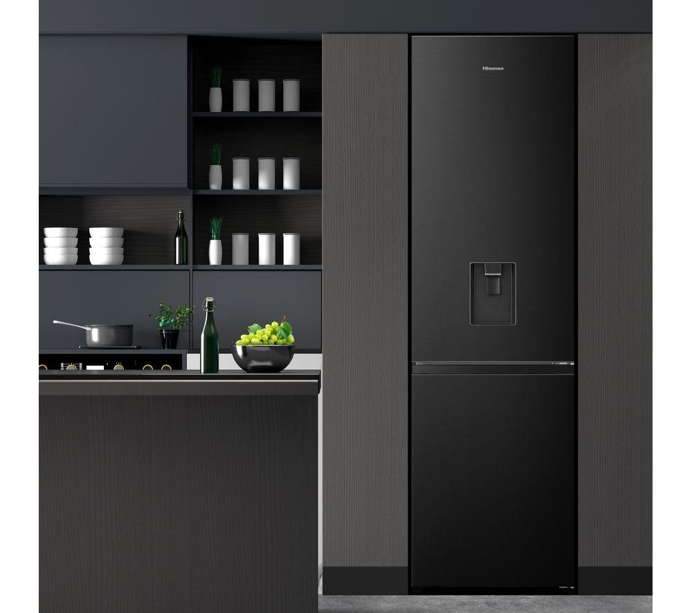 HISENSE RB435N4WFE Frigorífico Combi 60/40 - Acero Inoxidable Negro