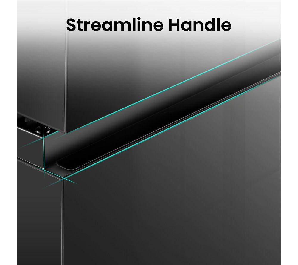 HISENSE RB435N4BFE Frigorífico Combi 60/40 - Acero Inoxidable Negro