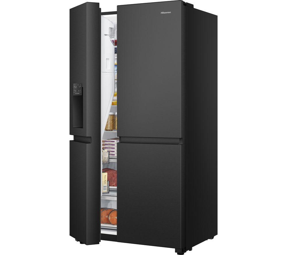 Frigorífico americano inteligente HISENSE PureFlat Infinite RS818N4TFE - Acero inoxidable negro