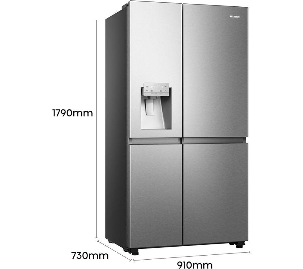HISENSE PureFlat Infinite RS818N4TIE Frigorífico americano inteligente - Acero inoxidable gris