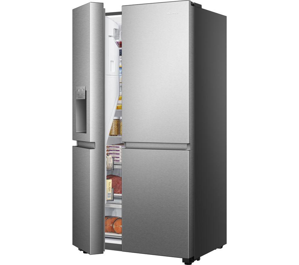 HISENSE PureFlat Infinite RS818N4TIE Frigorífico americano inteligente - Acero inoxidable gris