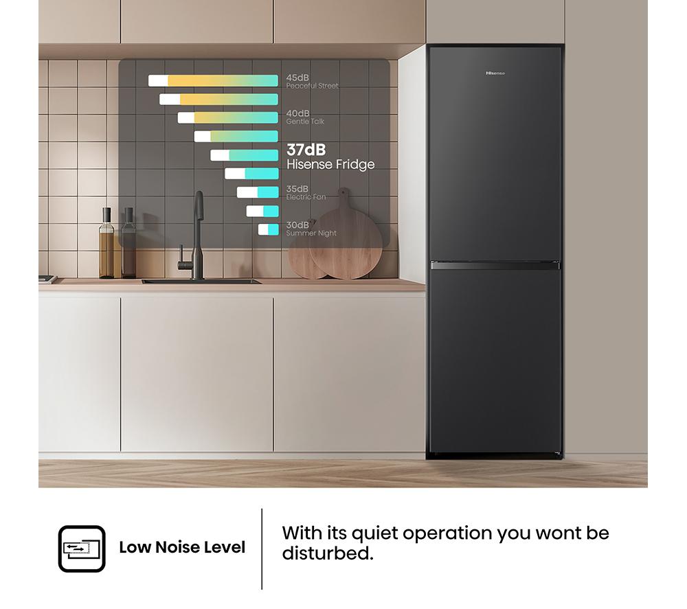 HISENSE RB327N4BBE Frigorífico y congelador 50/50 - Negro y acero