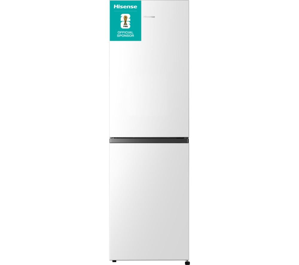HISENSE RB327N4BWE 50/50 Fridge Freezer - White & Steel