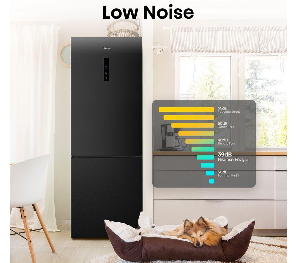 HISENSE RB645N4BFE Frigorífico Combi 60/40 - Negro