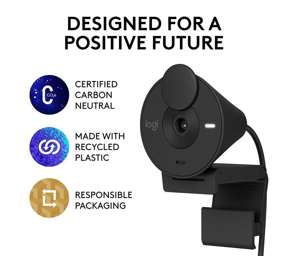 LOGITECH Brio 300 Full HD Webcam - Graphite