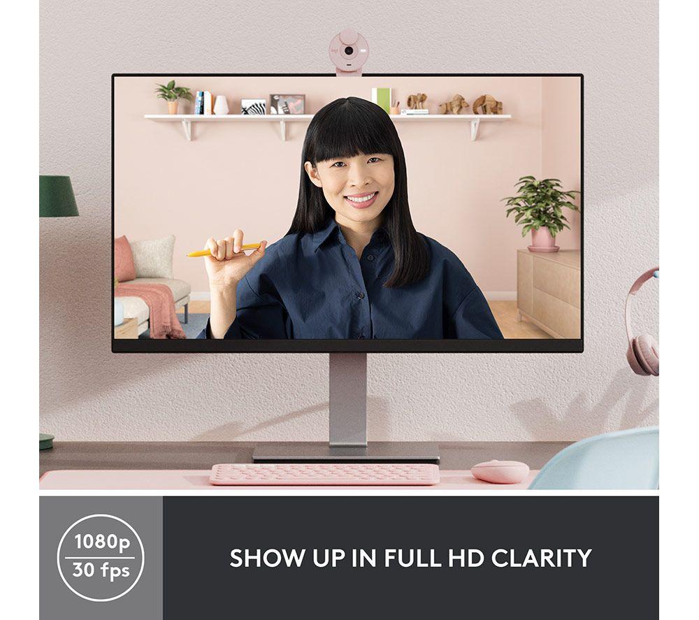 LOGITECH Brio 300 Full HD Webcam - Rose