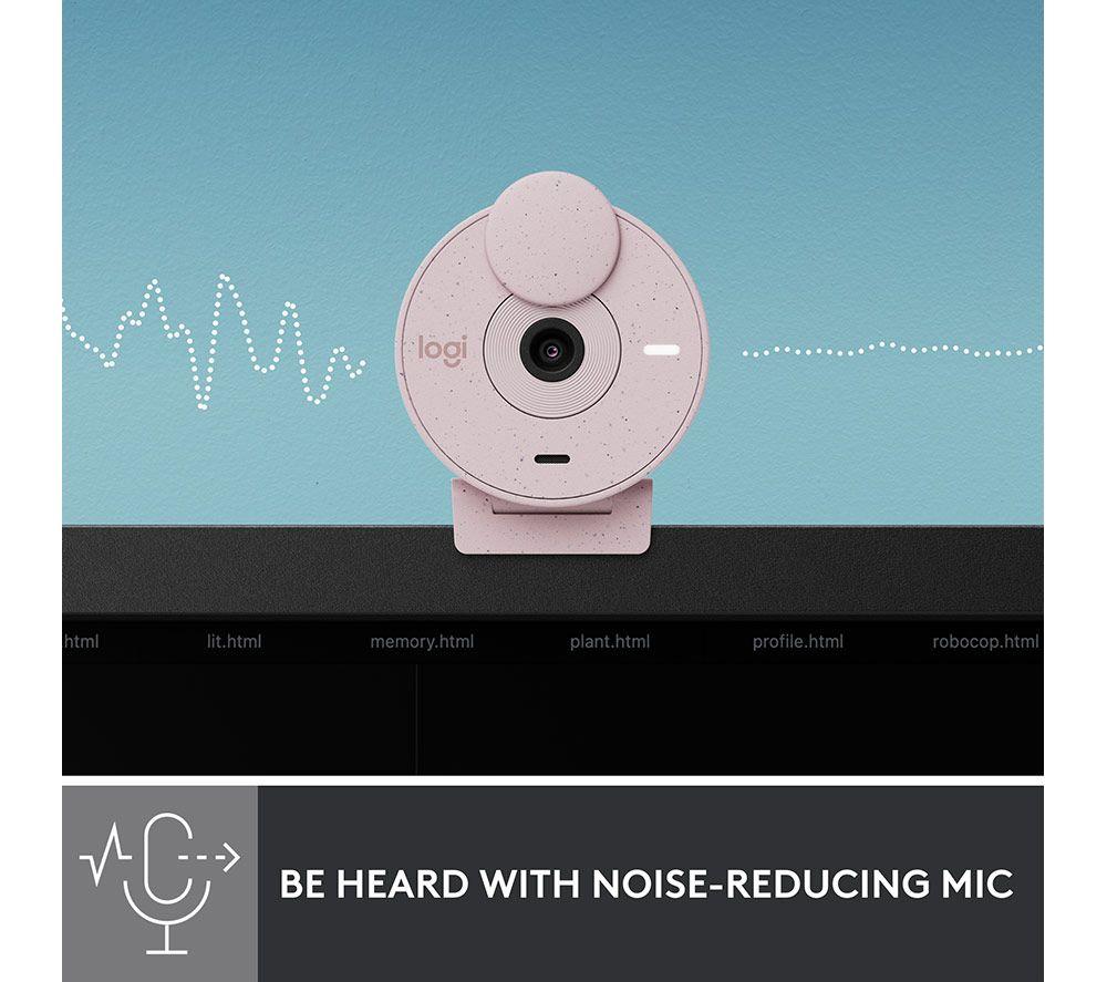 LOGITECH Brio 300 Full HD Webcam - Rose