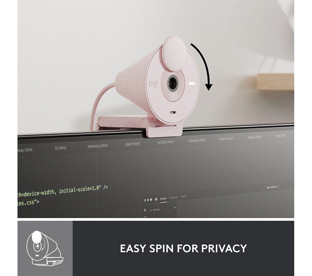 LOGITECH Brio 300 Full HD Webcam - Rose