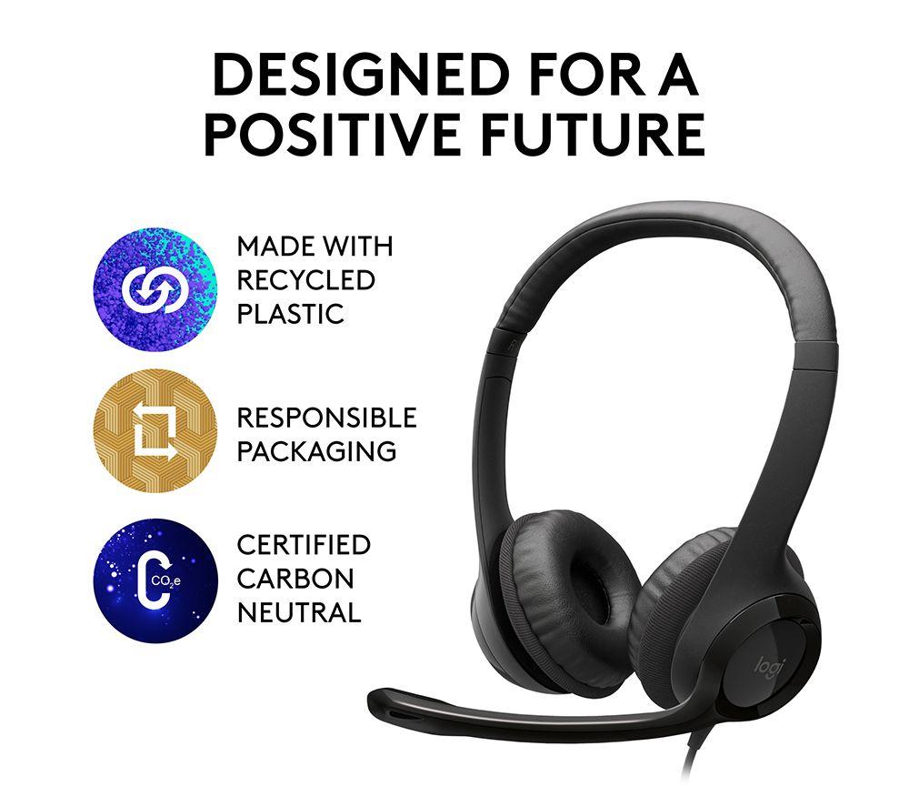 LOGITECH H390 Headset - Graphite