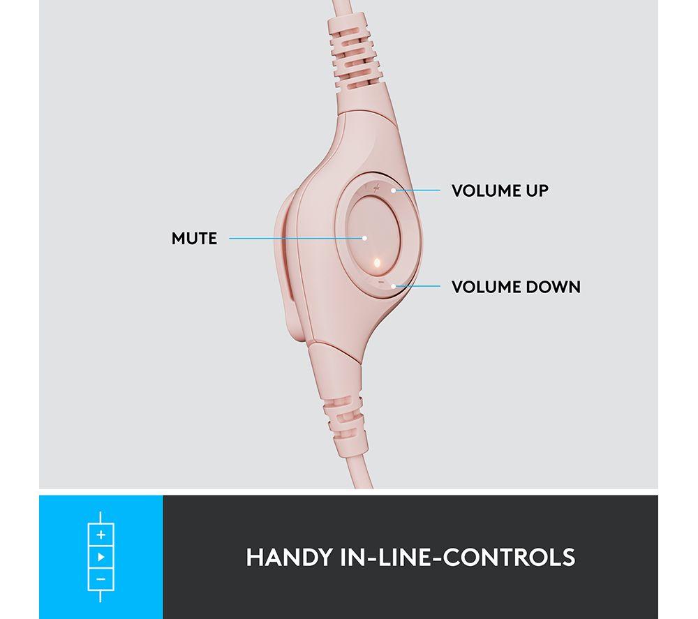 LOGITECH H390 Headset - Rose