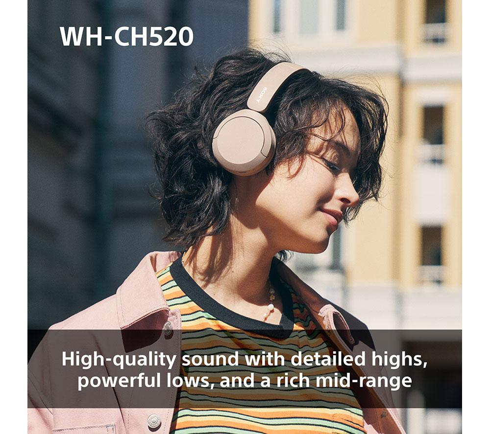 Auriculares inalámbricos Bluetooth SONY WH-CH520C - Beige
